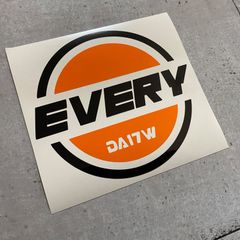 2色EVERY丸カッティングステッカー DA17Wタイプ  エブリイ エブリィ エブリー ワゴン 型式変更可能 車種変更もご相談ください。 文字白タイプもあります