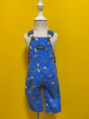 【Size 80】vintage オシュコシュ くま ヨット柄 オーバーオール oshkosh ヴィンテージ  青