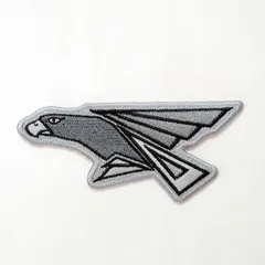 自衛隊グッズ 刺繍ワッペン グレー 302SQ 尾白鷲 航空自衛隊 陸上自衛隊 海上自衛隊 JASDF JGSDF JMSDF