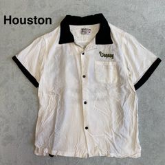 美品 ヒューストン レーヨン100% ドラゴン 刺繍 オープンカラーシャツ M HOUSTON】 ヒューストン 豪華舞妓ドラゴン刺繍 レーヨン