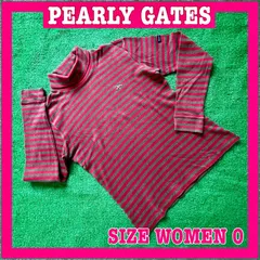 PEARLY GATES パーリーゲイツ 長袖 コットン タートルネック ゴルフシャツ 0