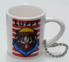 【中古】キーホルダー・マスコット(キャラクター) モンキー・D・ルフィ デミタスマグ ボールチェーン1P～新世界編エンブレムVer.～ 「ワンピース×パンソンワークス」