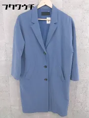 ◇ JEANASIS ジーナシス 薄手 長袖 ロング コート サイズF ブルー レディース 【中古】 【1002800494668】