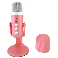 ZealSound 配信用マイク ASMRマイク コンデンサーマイク USB PC用録音マイク Windows/Mac/PS4/PS5対応 （ピンク） K66 〈9900091〉 283