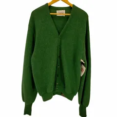 アーノルドパーマー Arnold Palmer 70S USA製 ROBERT BRUCE ソリッド アルパカ ウール ニット カーディガン メンズ import：L のサムネイル