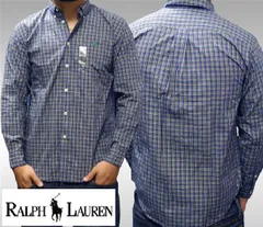 POLO RALPH LAUREN ポロ ラルフローレン BOYS ボーイズ 長袖 チェックシャツ ネイビー パープル ボタンダウンシャツ シャツ ラルフ カジュアル アメカジ