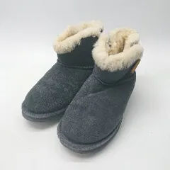 ■ ⊇ BEARPAW ベアパウ ボア ショートブーツ ムートンブーツ サイズ23 ネイビー レディース E  【1504240002699】