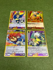 イナズマイレブン旧裏面／豪炎寺修也など４枚