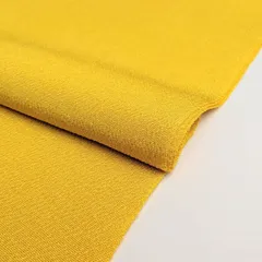 絹100% 正絹 ちりめん 帯揚げ 黄色 イエロー wc15