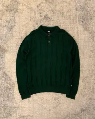 【レア】【美品】STUSSY ニットポロ M レア】【美品】STUSSY ニットポロ M