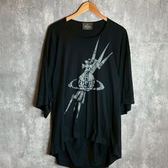 ヴィヴィアンウエストウッドマン Tシャツ サンダーオーブ 雷 稲妻 黒 フリーサイズ ★お値段交渉を受け付けます。