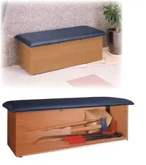 災害救助用常備ツールセットベンチ収納型