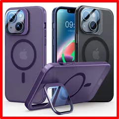 【セール中】 iPhone 14 Plus 用_ディープパープル WTAIYUN【レンズ保護+スタンド一体】iPhone 14 Plus 用 ケース MagSa
