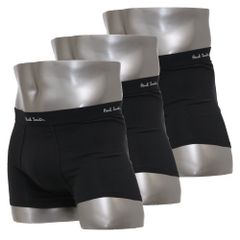 ポールスミス ボクサーパンツ 3枚セット Paul Smith Men's Trunk 3pack Plain Black Cotton/Elastane M1A 914 M3PK 79 S/M/Lサイズ