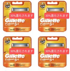 ジレット フュージョン5+1 替刃4B（4コ入）4セット