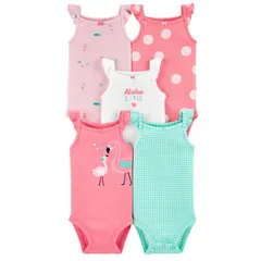 ベビー 半袖 ボディスーツ 肌着 5枚セット 60 70 80 90 95 【bss-32】