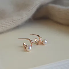 ピアス 金属アレルギー対応 レディース ステンレス アレルギー対応 フープ つけっぱなし 両耳用 シルバー ゴールド 20代 30代 40代 50代