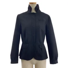 miu miu / ミュウミュウ | ウール スタンドカラー シングル ジャケット | 40 | ブラック | レディース