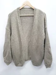 ◇ ⊇ titivate ティティベイト 長袖 ニット カーディガン サイズM グレージュ系 レディース P  【1409090019388】