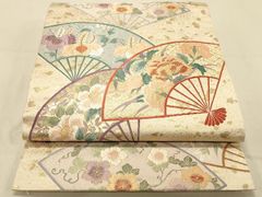 平和屋着物□上質な小紋 舞蝶すすき文 正絹 逸品 AAAV0926gw