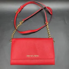 F300 マイケルコース MICHAEL KORS バッグ お財布ショルダーバッグ 長財布 赤レッド 小銭入れ レディースバッグ 長財布