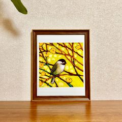 日本画 鳥の絵 銅板画 猪飼正作 - メルカリ