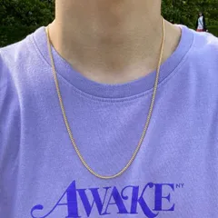 ◇【2ｍｍ】60cm ゴールド チェーンネックレス メンズ ネックレス