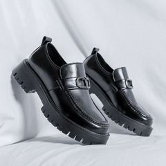 ADRER バックルローファー 厚底 ブラック - メルカリ
