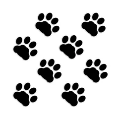 ForzaGroup 肉球 カッティング ステッカー シール 足跡 猫 犬 かわいい 車 防水 8個セット (3010-01)