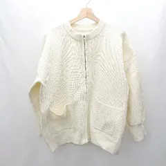 ◇ ⊇ INGNI イング ハイネック 長袖 リブパーカー サイズM アイボリー系 レディース E  【1502180064999】