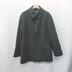 ◇ ⊇ MUJI 無印良品 ムジルシ 長袖 ステンカラーコート サイズL ブラック メンズ E  【1410100030316】のサムネイル