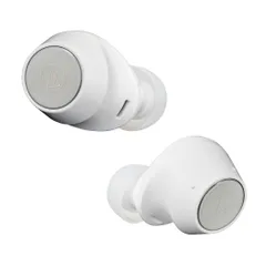 オーディオテクニカ ATH-CKS30TW WH ワイヤレスイヤホン bluetooth 【完全ワイヤレスイヤホン/重低音 / IP55 防水防塵規格/マルチポイント対応/小型軽量 / 最大約20時間再生 / アプリ対応/ヒアスルー/低 [ホワイト] [単品]のサムネイル