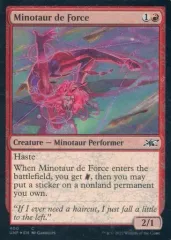 【中古】マジックザギャザリング 400[C]：【UNF】【ギャラクシーFOIL】Minotaur de Force/離れ技のミノタウルス