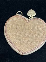 GUCCI グッチ ハート コインケース 財布 GGキャンバス ベージュ 箱付き