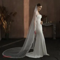 ウエディングベール ウェデイングベール レース コーム付き ロングベール ブライダル 結婚式 花嫁 前撮り 二次会 チャペルベール 披露宴 。挙式 ant4y295141