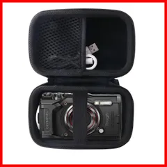 【人気商品】Tough TG-7/TG-6/TG-5/TG-4 デジタルカメラ専用収納ケース-WERJIA OLYMPUS(オリンパス) (storage case-Black)