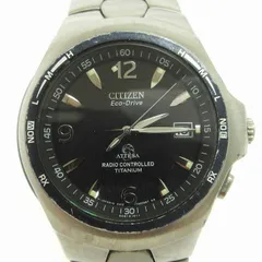 Citizen Attesa Eco-Drive A412-T003265Y Black Dial Men's