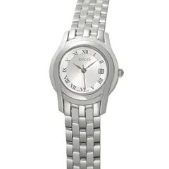 【付属品完備】GUCCI時計 5500L 新品電池 稼働品 シルバー GUCCI - 正規品【新品電池】GUCCI 5500L/動作品 人気モデル