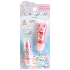 【新品】すみっコぐらし リップスティック＆リップグロスセット (ぺんぎんラグーン(A)) FE43401