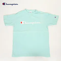 Champion C3-P302 MintGreen T-shirts 半袖 Tシャツ チャンピオン トップス プリント ロゴマーク USED【チャンピオン 半袖Tシャツ  tシャツ クルーネック ミントグリーン カットソー CHAMPION ユーズド】