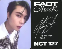【中古】コレクションカード(男性) NCT 127/ジャニー(JOHNNY)/印刷サイン・メッセージ入り/CD「FACT Check」(Chandelier Ver.)フォトカード