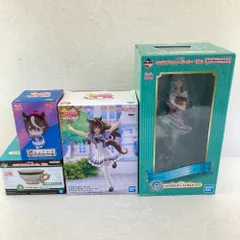 03w17801/4点セットフィギュア ウマ娘 一番くじ C賞メジロアルダン/トウカイテイオー/エルコンドルバサー/メジロのたしなみティーカップ