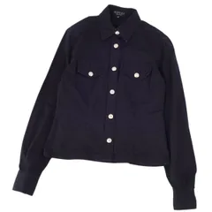 美品　GUCCI　トムフォード期　SUPER100'S　銀ボタン　紺ブレザー GUCCI(グッチ) 90's ~00's By TOM FORD striped dress gilet トム