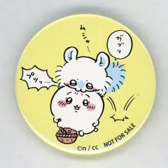 【中古】バッジ・ピンズ ちいかわ＆モモンガ ガブリ 販促缶バッジ 「ちいかわ なんか小さくてかわいいやつ ちいかわマーケット」