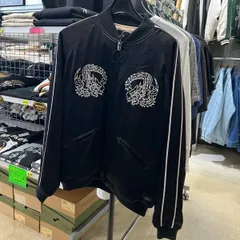 Houston 90s スカジャン 別珍 キルティング 黒 襤褸 雰囲気 HOUSTON スカジャン 別珍スカジャン(DEER) メンズ レディース