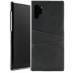 Galaxy Note10+ ケース SC-01M SCV45 ノート10プラス カード収納 レザー スマート ケース 【Color】 ブラック
