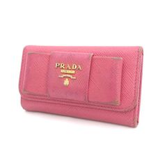 PRADA / プラダ ■6連キーケース　レザーナイロン　ピンク 【KEY/キー/鍵】 ブランド【中古】 