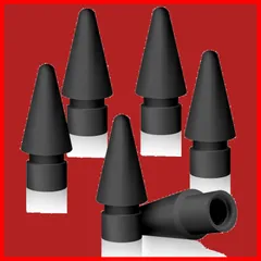 【在庫処分】Tecnlpow Apple Pencil 第1/2世代用 交換用ペン先 iPadペンシル 第5世代用 ぺん先 ipad アップルペンシル pro pencil交換用チップ 替え芯 6個入り 高感度 予備6個セット (ブラック)