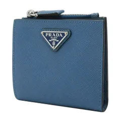 ✨未使用に近い✨　PRADA ミニ財布　サフィアーノレザー　二つ折り　水色 2025年最新】プラダ ミニ財布 青の人気アイテム - メルカリ