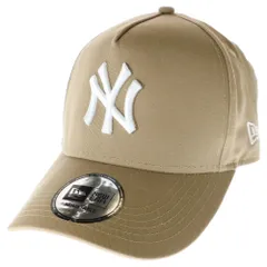 NEW ERA (ニューエラ) ニューヨークヤンキース 5パネル ベースボールキャップ 帽子 ベージュ